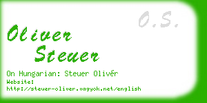 oliver steuer business card